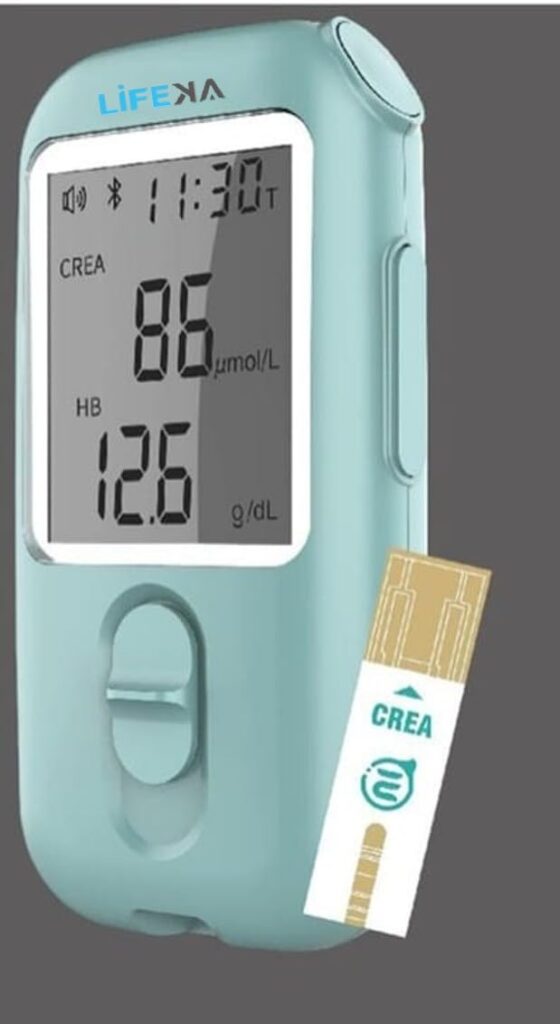Creatinine Meter for {Creatinine, HB, Egfr, Glucose, Uric Acid Kidney Test}(Multiple parameter Test)| LIFEKA Creatinine Meter |The Test Measures Creatinine, HB, Egfr, Glucose, Uric Acid via single blood drop