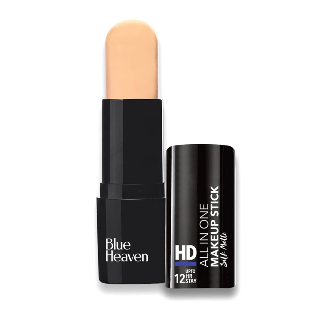 Blue Heaven HD All In One Makeup Stick, Silk Matte - Medium,101, Vanilla-Very Fair, All, 10gm