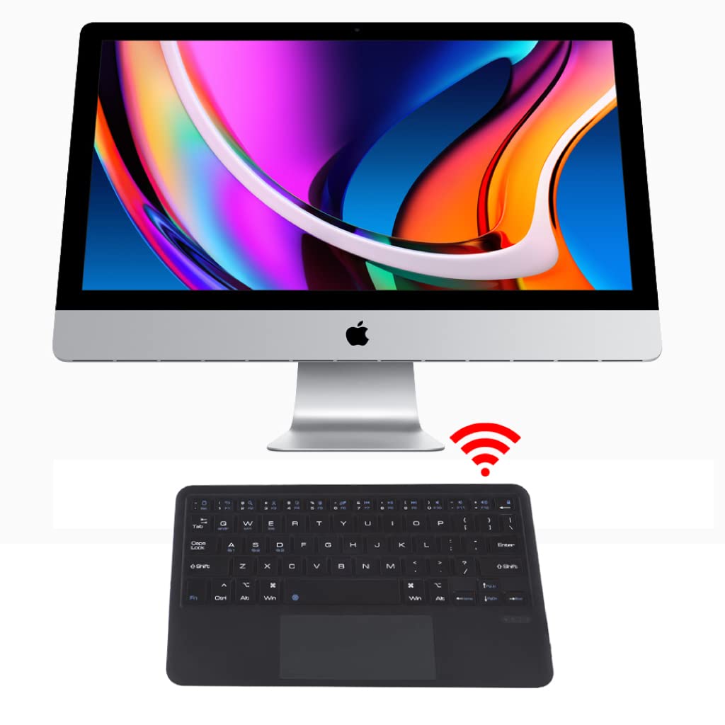 Concept Kart B102 Wireless Keyboard with Touchpad, Ultra-Light Multi Device Connection Smart Trackpad Bluetooth 5.0 Keyboard for iOS, Android, Windows, Tablets, PC, Smartphone