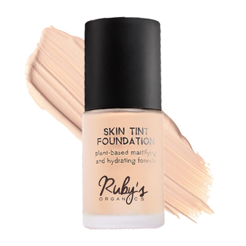 RUBY's ORGANICS Liquid Foundation for Face Makeup-Waterproof, Full Coverage Blendable, Long Lasting, Matte Finish and Poreless, Normal to Oily Skin, Vegan, Paraben and Silicon-Free, Shade L 01, 30 Ml