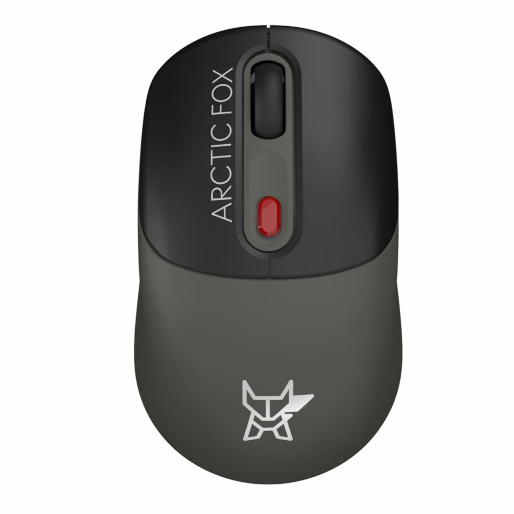 Arctic Fox ProMaxe Wireless Mouse | 2400 DPI |2.4 GHz with USB Nano Receiver | High Precision Optical Tracking| for PC/Mac/Laptop - Dark Olive