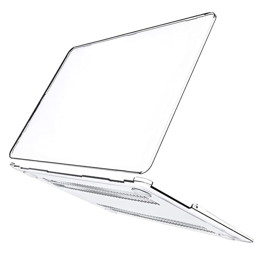 Verilux Laptop Cover 13.3 inch for MacBook Air M1 Case Cover Laptop Case Compatible with 2020/2019/2018 MacBook Air M1 A2337 A2179 A1932 MacBook Air Case Waterproof, Transparent
