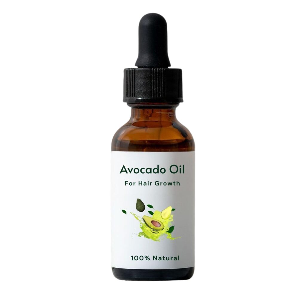 Avocado Oil for Hair Growth – Cold-Pressed, Lightweight & Natural Moisturizing Oil for Dry or Frizzy Hair