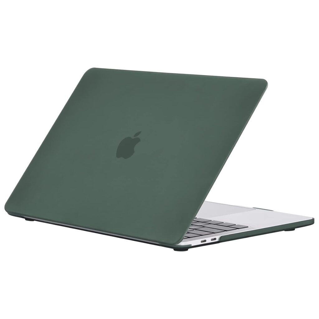 EooCoo Case Compatible for New MacBook Pro 13 inch 2024-2017 Released,M2 M1 A2338 A2251 A2289 A2159 A1989 A1706 with Touch Bar,Laptop Protective Plastic Hard Shell Cover, Matte Surface,Midnight Green