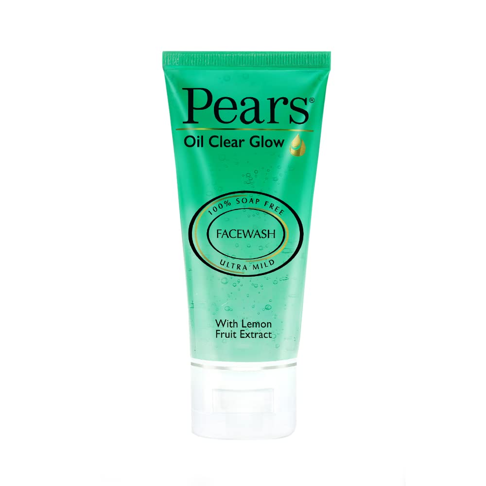 Pears Oil Clear Gentle Mild Daily Cleansing Facewash|| Controls Oil For Matte And Acne Free Skin|| Balances PH|| 100% Soap free|| 60 g