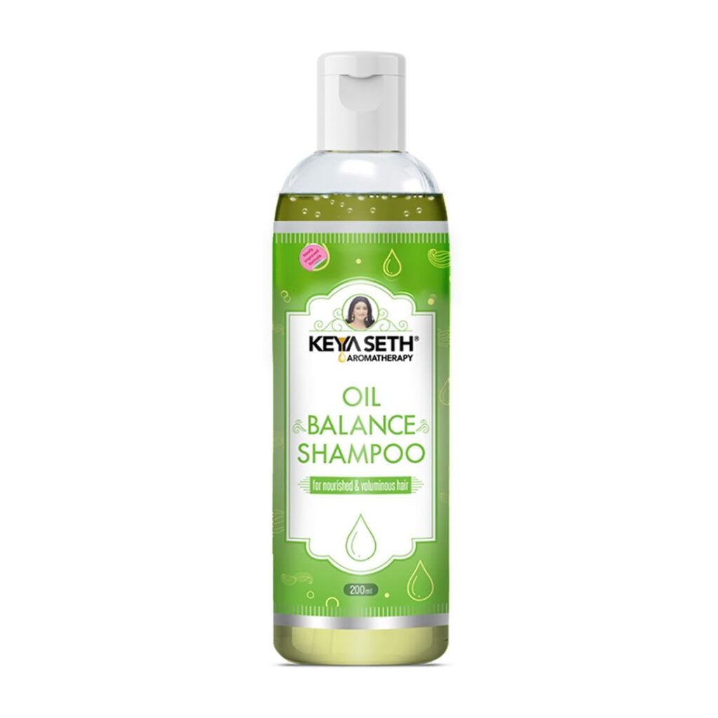Keya Seth Aromatherapy, Oil Balance Shampoo, For Oily Scalp & Anti- Dandruff, Makes Hair Bouncy & Volume Boost for Thin Hair with Pro -Vitamin B5 & Essential of Lemon & Lavender (200ML)