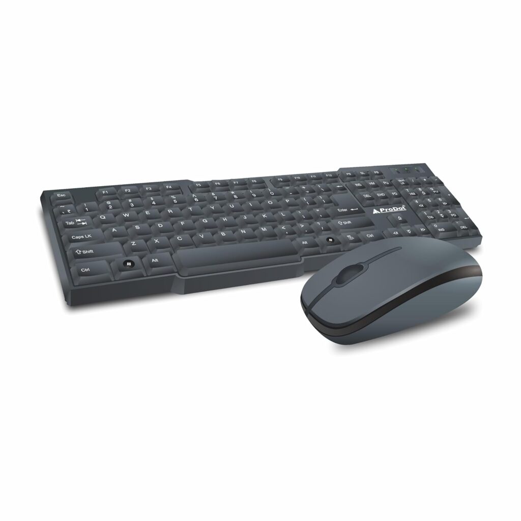 ProDot ProSeries Wired Keyboard Mouse Set I Plug & Play I Adjustable 1000 DPI I 10M Keystrokes I Spill Resistant I Ergonomic Design I 1.2m Cable I Works with Windows, iOS, Linux I 1 Year Warranty