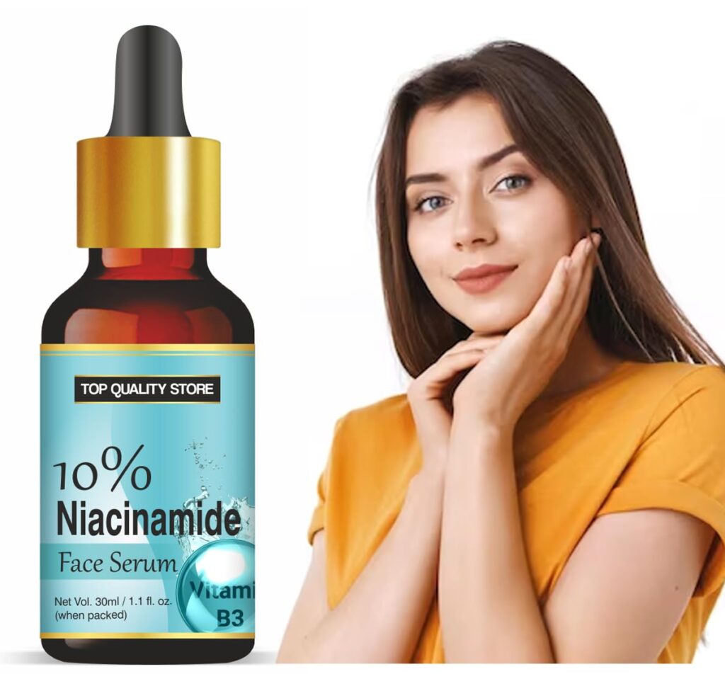 Top Quality Store Instant Glowing Serum, 1% Glycolic Acid, Niacinamide Serum, Visibly Minimizes Spots, Reveals Even Skin Tone, Glycolic Bright Skin, 30ml