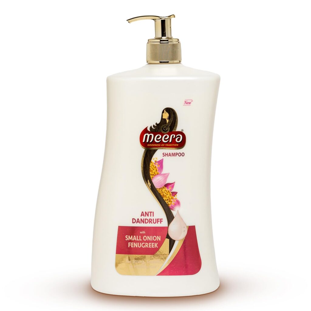 Meera Anti Dandruff Shampoo, With Goodness Of Small Onion and Fenugreek, For Men And Women, 1L