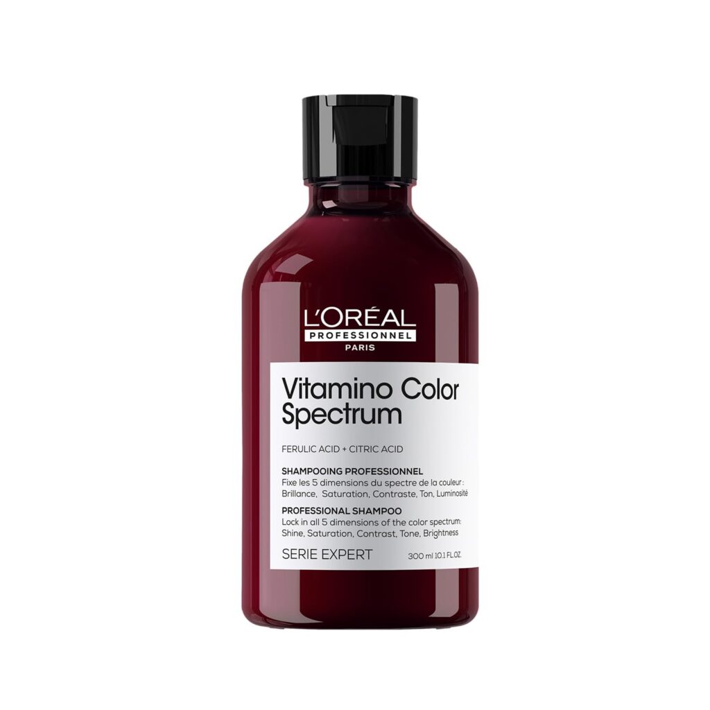 L'Oréal Professionnel Vitamino Color Spectrum Shampoo for all colored hair 300 ml | The first color-care technology with Ferulic acid + Citric acid| locks in day 1 color vibrancy.