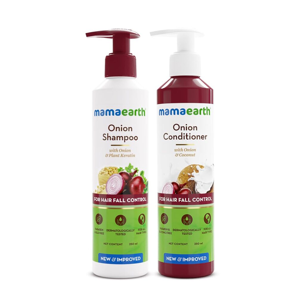 Mamaearth Onion Anti Hairfall Combo (Shampoo and Conditioner)- 250 ml each