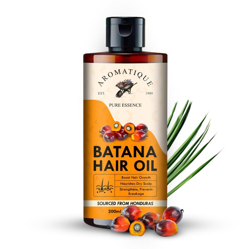 Aromatique Pure Batana Oil For Hair Growth | Cold Pressed Multi-Oil Formula with Black Jamaican Castor, Marula, Baobab, Almond, Jojoba, Argan, Rosemary & Vitamin E | Hair Oil 200ml