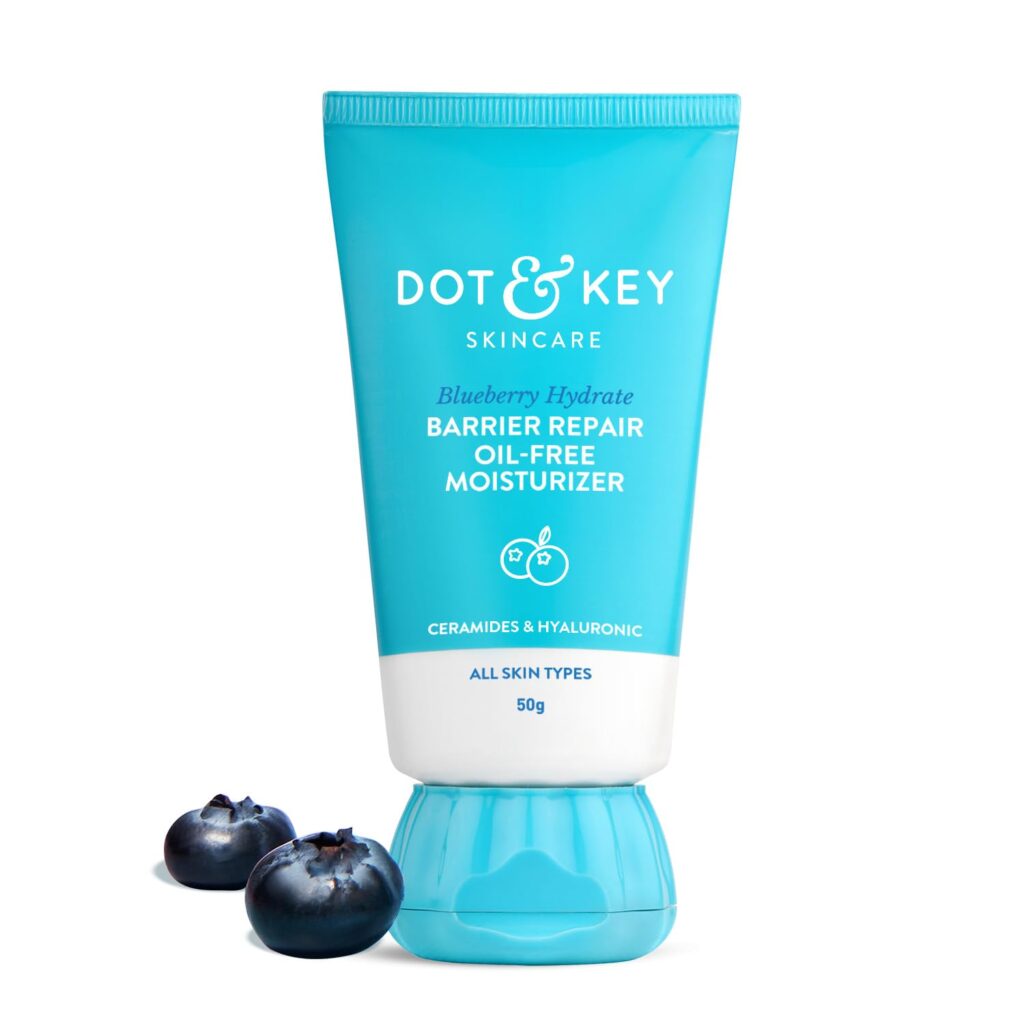 Dot & Key Barrier Repair Oil-Free Moisturizer With 5 Ceramides & Hyaluronic | Instant Oil-Free Hydration, Repairs Damaged Skin barrier | Best for oily, sensitive & combination skin | 50gm
