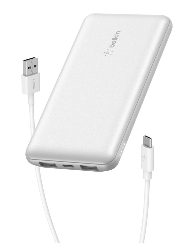 Belkin 10000 mAh Power Bank | Super Fast Charging | USB-C PD Port | 15W Charging for iPhone Series (16, 16 Pro Max), Samsung Galaxy, Google Pixel & More | 2 Years Warranty | White