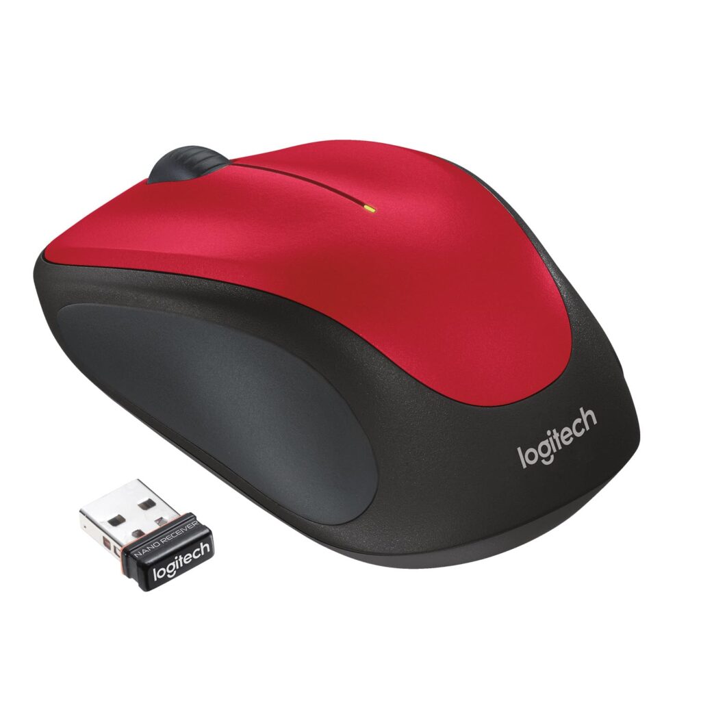 Logitech M235 Bletooth USB Mouse - Optical Red