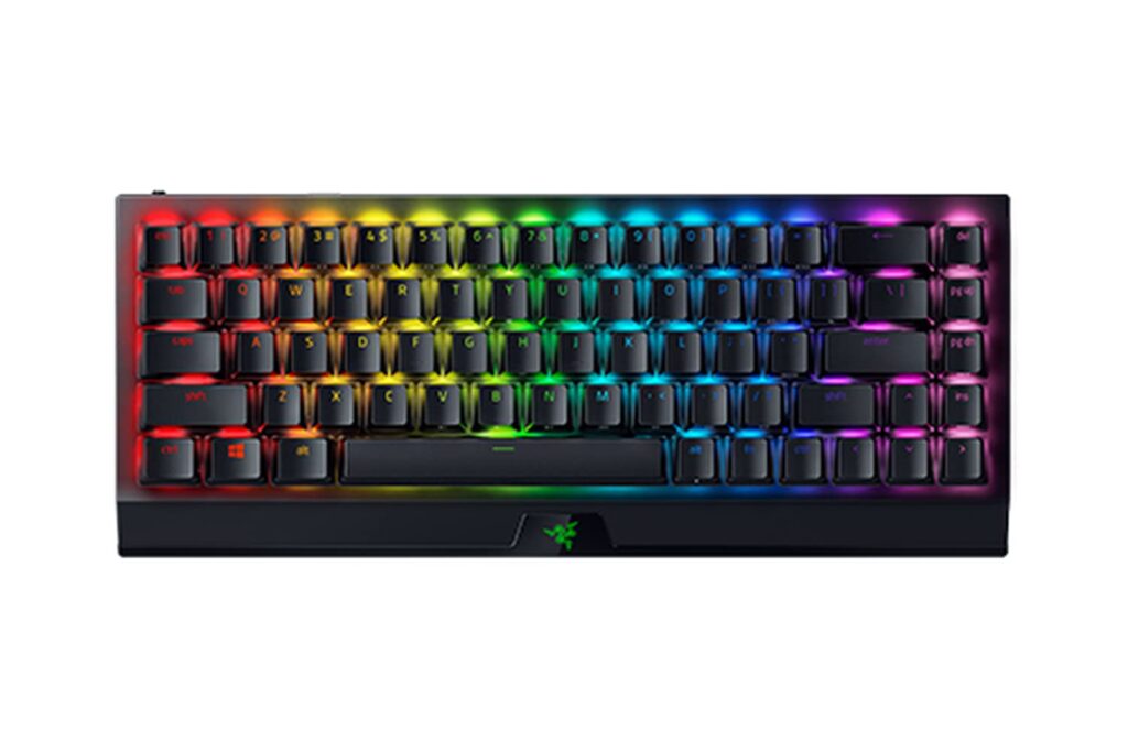Razer BlackWidow V3 Mini Hyperspeed - Phantom Pudding Edition - 65% Wireless Mechanical Gaming Keyboard, Green Switches Chroma RGB (RZ03-03892000-R3M1)-Black [Video Game]