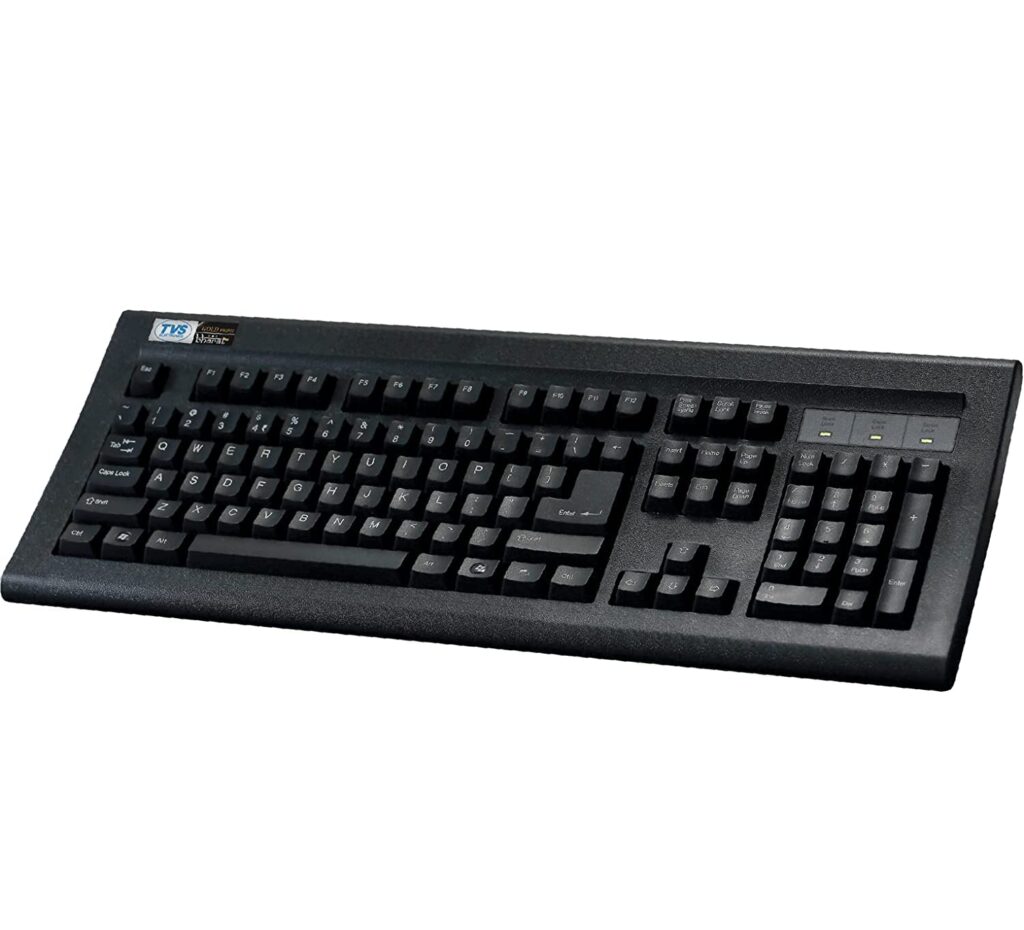 TVS ELECTRONICS USB Gold Keyboard (Black)
