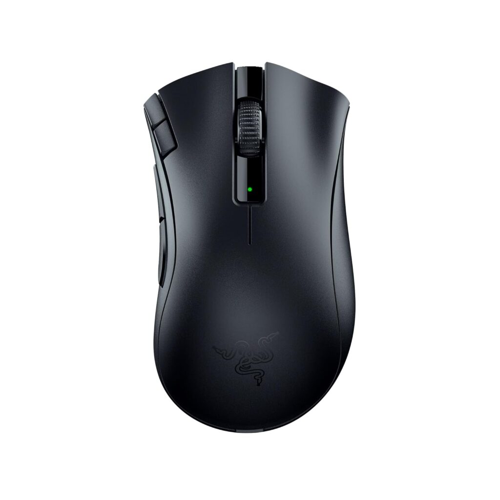 Razer Bluetooth DeathAdder V2 X Hyper Speed: Award-Winning Ergonomic Design with 16000 DPI - Ultra-Fast Hyper Speed Wireless Ergonomic Gaming Mouse - 235hr Battery Life - RZ01-04130100-R3A1, Black
