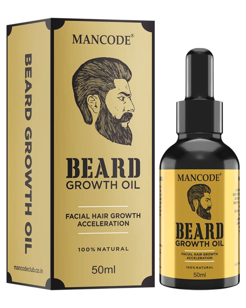 Mancode Beard Growth Oil for Men - 50ml | Enriched with Natural Herbs & Jadibuti | Paraben Free | Fills Patchy Beard | For Thicker & Longer Beard | Rich in Vitamins | Beard Oil for fast beard growth Pack 1