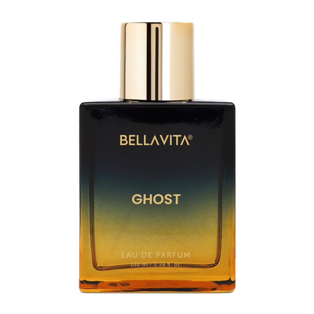 BELLAVITA Newly Launched Ghost Unisex EDP | Cedarwood, Jasmine & Musk | Premium Long Lasting Fragrance Perfume for Men and Women, 100ml