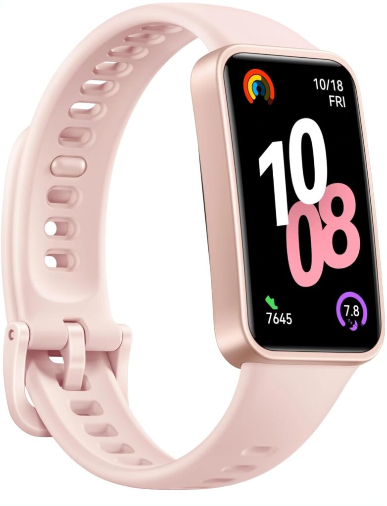 Huawei Band 10 Smartwatch with AI-Powered Fitness Monitoring, Pro-Level Sleep Analysis, Emotional Wellbeing Assistant,Streamlined Metallic Design,Fast Charging,iOS Android (Band 10, Pink)