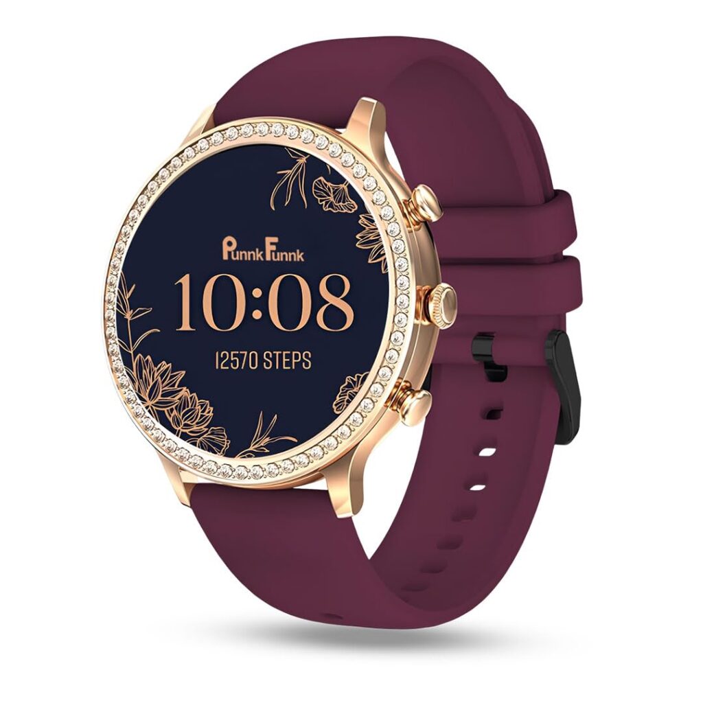 PunnkFunnk Genquella Smartwatch for Women with Bluetooth Calling, 1.69" HD Touchscreen, Heart Rate SpO2 Sleep Tracker, 100+ Sports Modes, IP67 Fitness Watch for Android iPhone(Maroon)