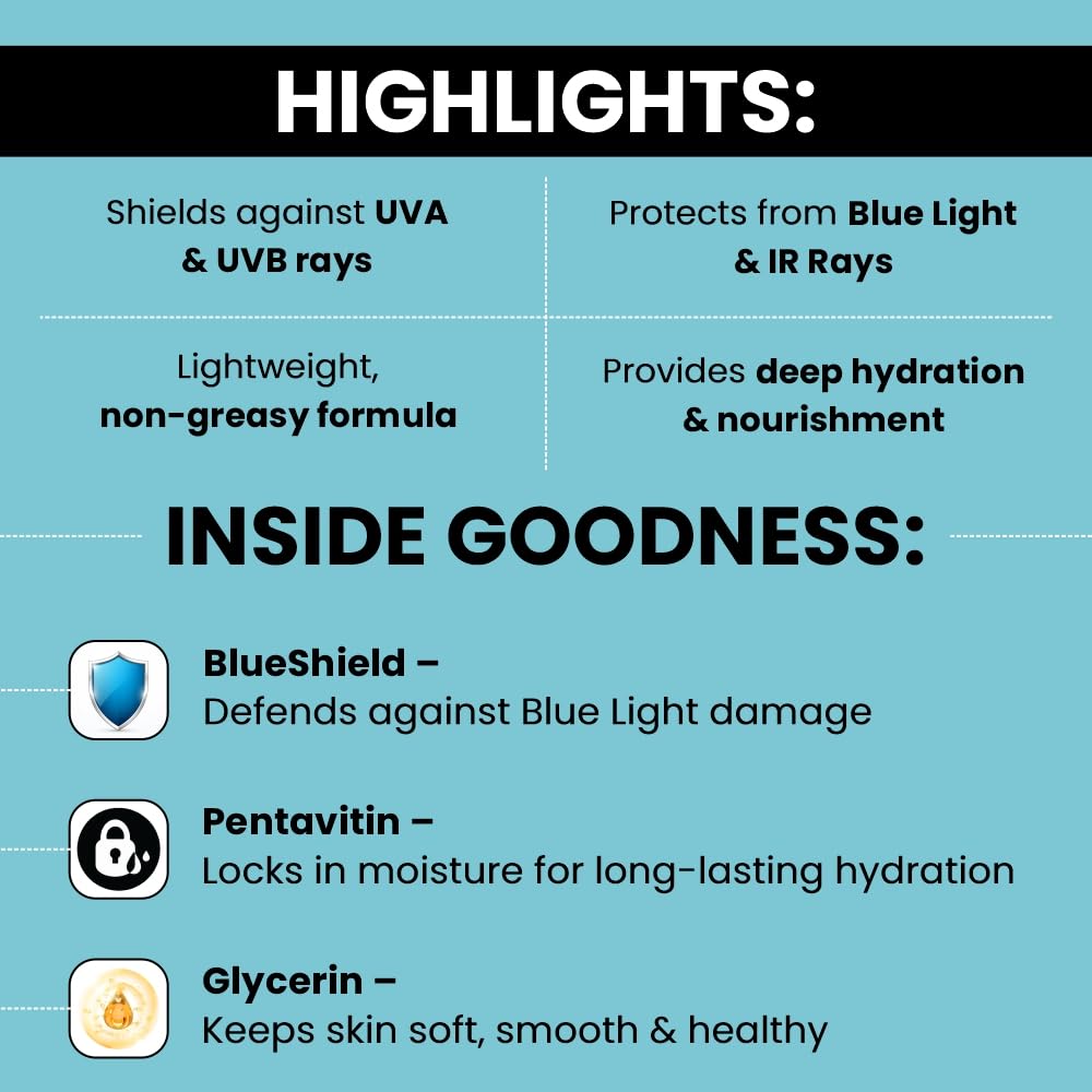 HYDRASUN Moisturising Sunscreen Cream For Normal Skin, 50Ml, 30 SPF