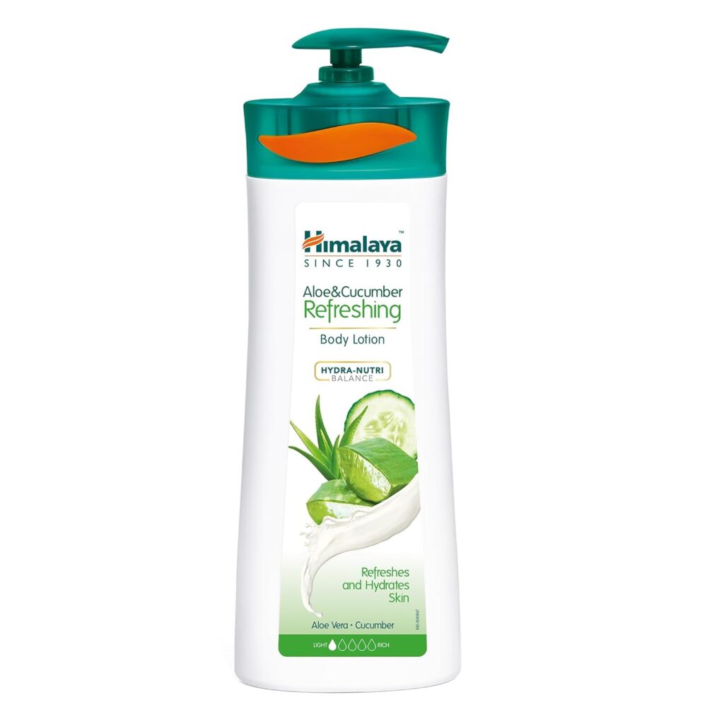 Himalaya Herbals Refreshing Body Lotion, Aloe and Cucumber, 400ml