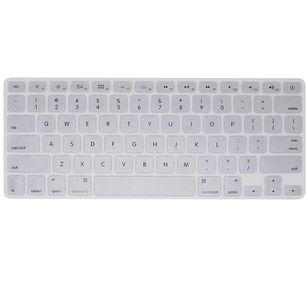 Brain Freezer Premium Ultra Thin Keyboard Cover Skin Compatible with Compatible with: MacBook Models (A1502, A1425, A1278, A1369, A1466, A1286, A1398, Please Check MacBook) Silver