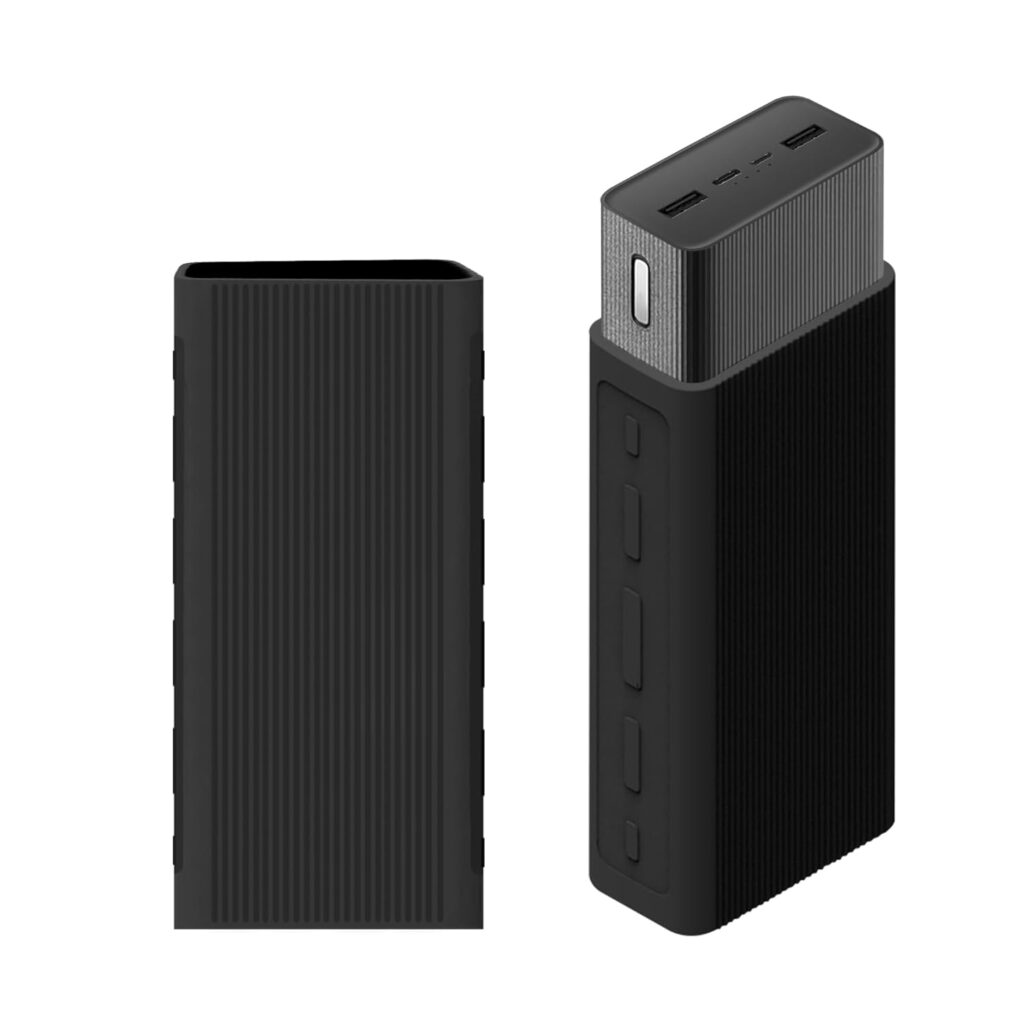 GadgetBite Silicon Soft Cover Case for Mi Boost Pro Power Bank 30000 mAh Battery [Power Bank NOT Included]-Black