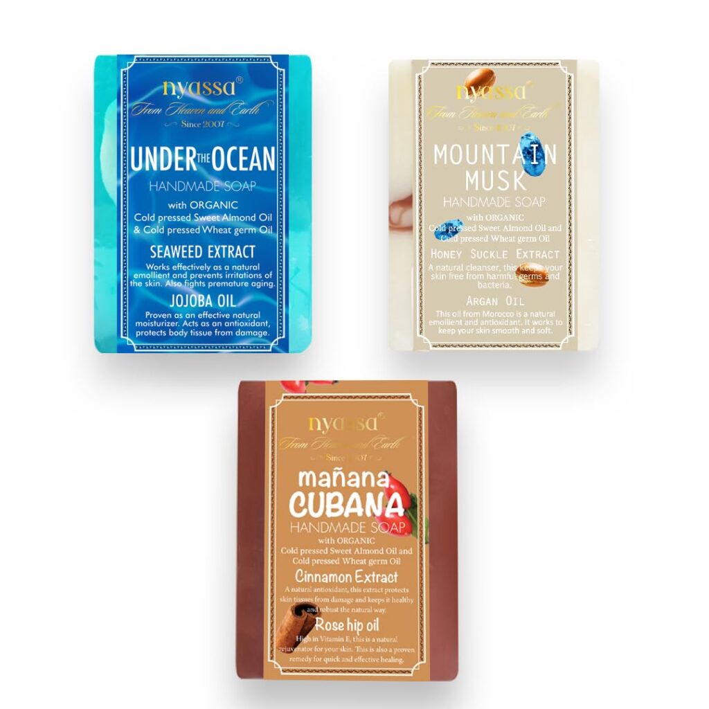 Nyassa Best collection for Men & Women | Buy Under the Ocean | Mountain Musk combo & get 1 Manana Cubana Soap Free| All 75 GM