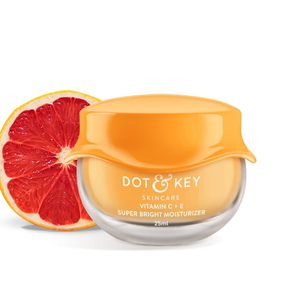 Dot & Key Vitamin C + E Sorbet Super Bright Moisturizer for Face | Vitamin C Face Cream For Glowing Skin | Reduces Skin Dullness | Oil Free & Lightweight | For All Skin Types | 25ml