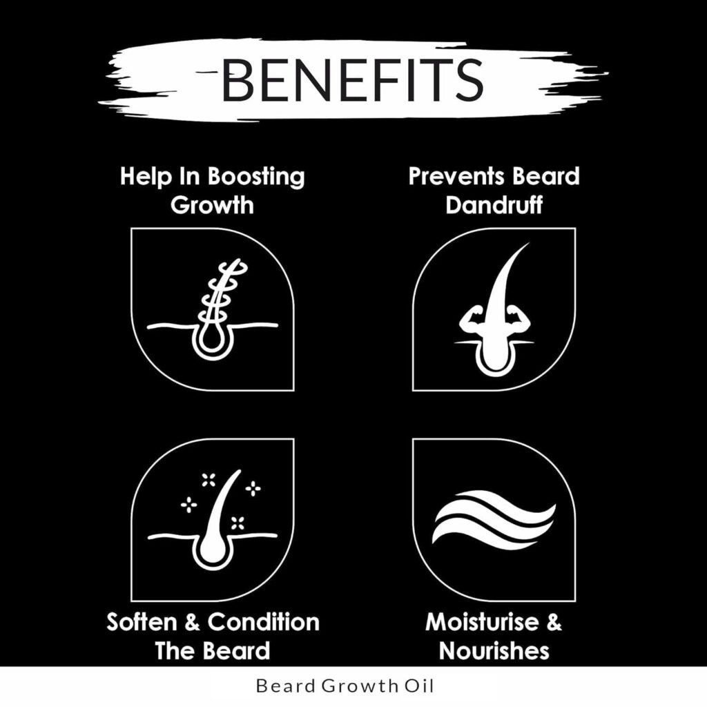 Men's Beard oil for men & Growth Oil -30ml | All Natural Formula for a Fuller | Healthier Beard and Hair - Softens, Strengthens | Promotes Growth