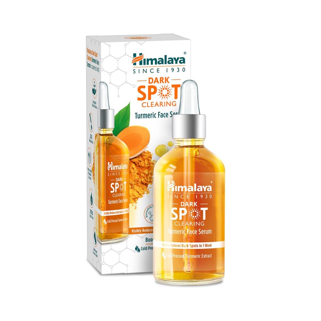 Title: Himalaya Dark Spot Clearing Turmeric Face Serum for glowing skin | with Niacinamide, Glycolic acid & Organically sourced Turmeric | Reduces Dark Spots from Day 7 for Glowing skin | 15ml