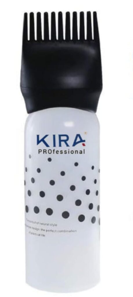 KIRA Oil Applicator Bottle With Combo Flip To Cap, Plug, Root Applicator For Applying Hair Oil, Shampoo And Hair Dyeing (Multicolour) (Pack Of 1)