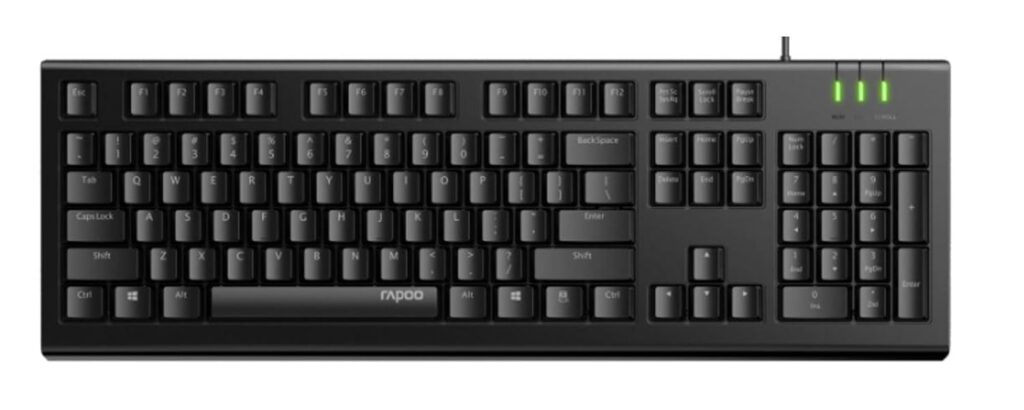Rapoo NK1800 Spill Resistance Wired USB Keyboard