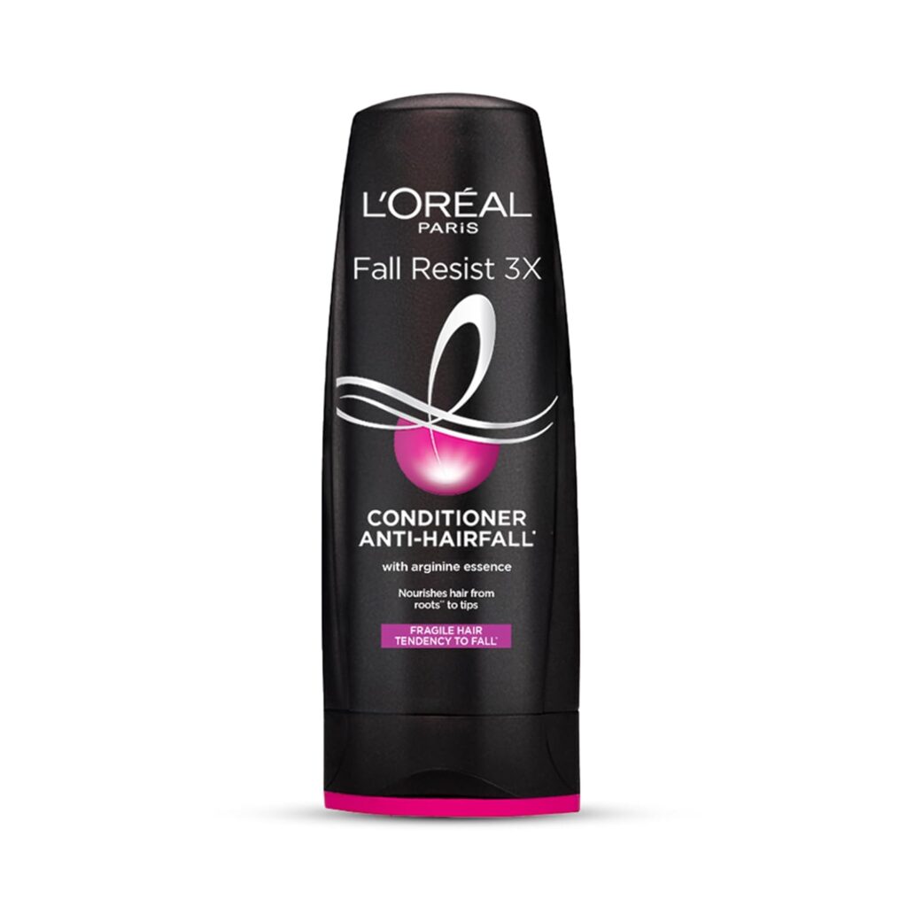L'Oréal Paris Anti-Hair Fall Conditioner, Reinforcing & Nourishing for Hair Growth, For Thinning & Hair Loss, With Arginine Essence and Salicylic Acid, Fall Resist 3X, 180/192.5 ML (Weight May Vary)