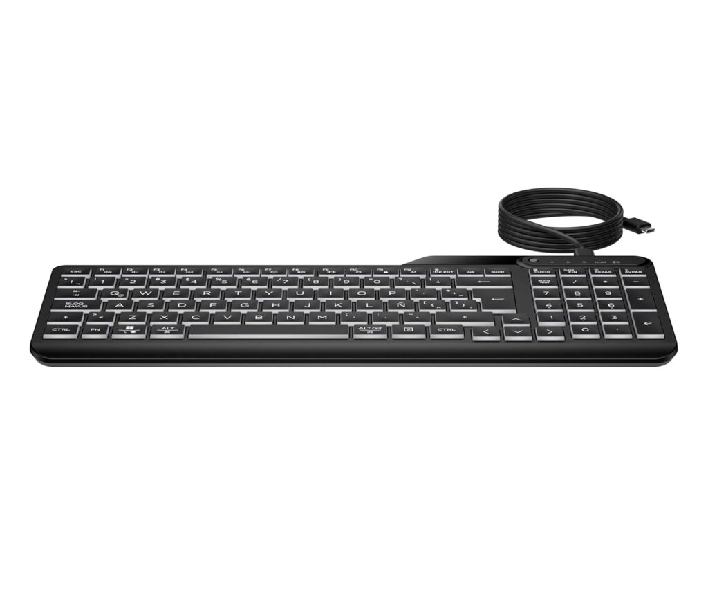 HP 400 Backlit Wired Keyboard (7N7C0AA)