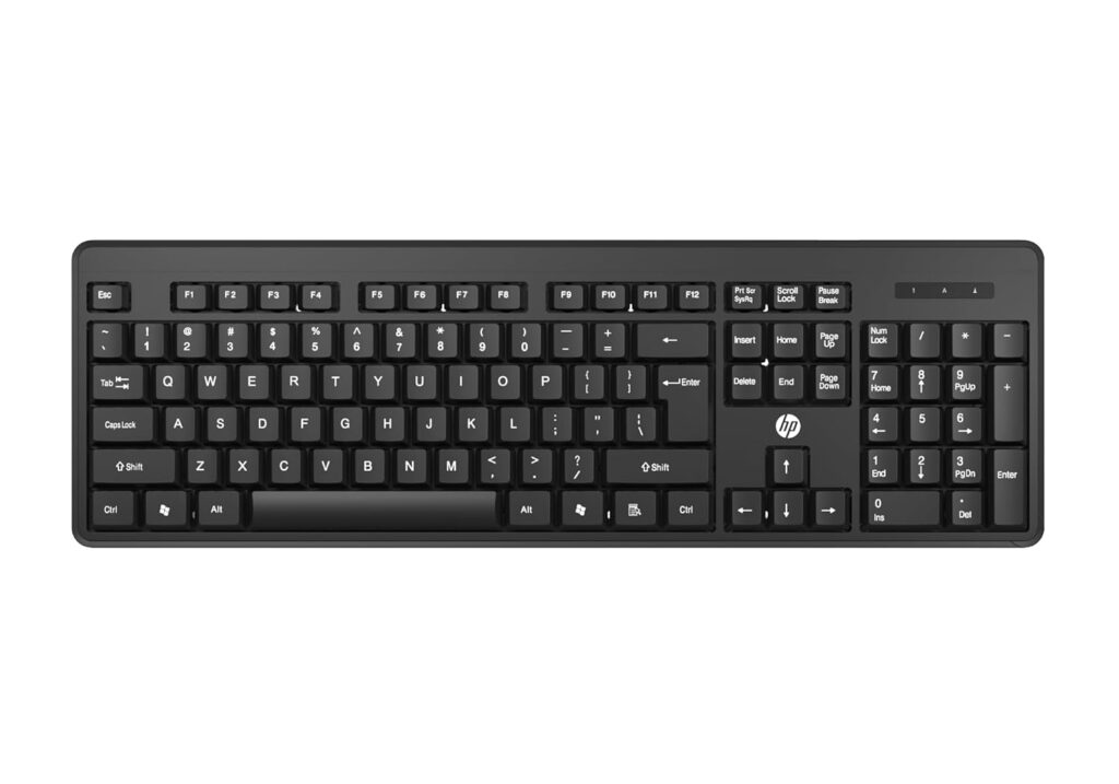 (Refurbished) HP K160 Wireless Keyboard/Quick Comfy Accurate/12 Fn Shortcut Keys/Plug And Play Usb, Black