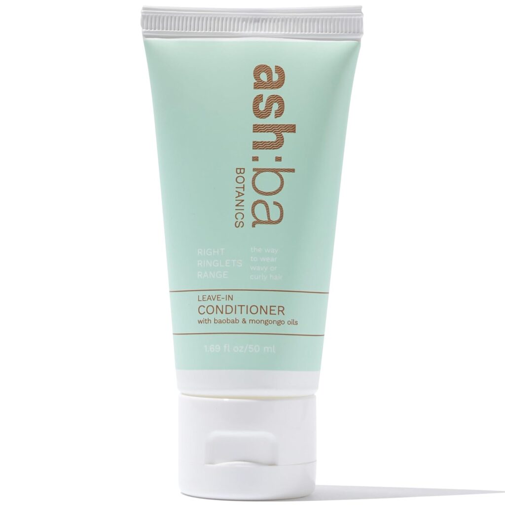 Ashba Botanics Leave-in Conditioner for Frizzy, Wavy & Curly Hair | Hair Cream For Men & Women | Moisturizes, Protects, Nourishes & Adds Shine to Dry & Damaged Hair | Silicone Free (50, millilitre)