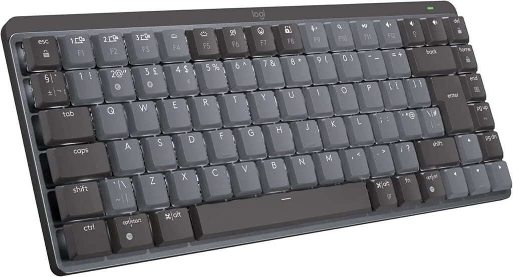 Logitech MX Mechanical Mini Wireless Illuminated Keyboard with Free Adobe Subscription, Linear Switches, Backlit, Bluetooth, USB-C