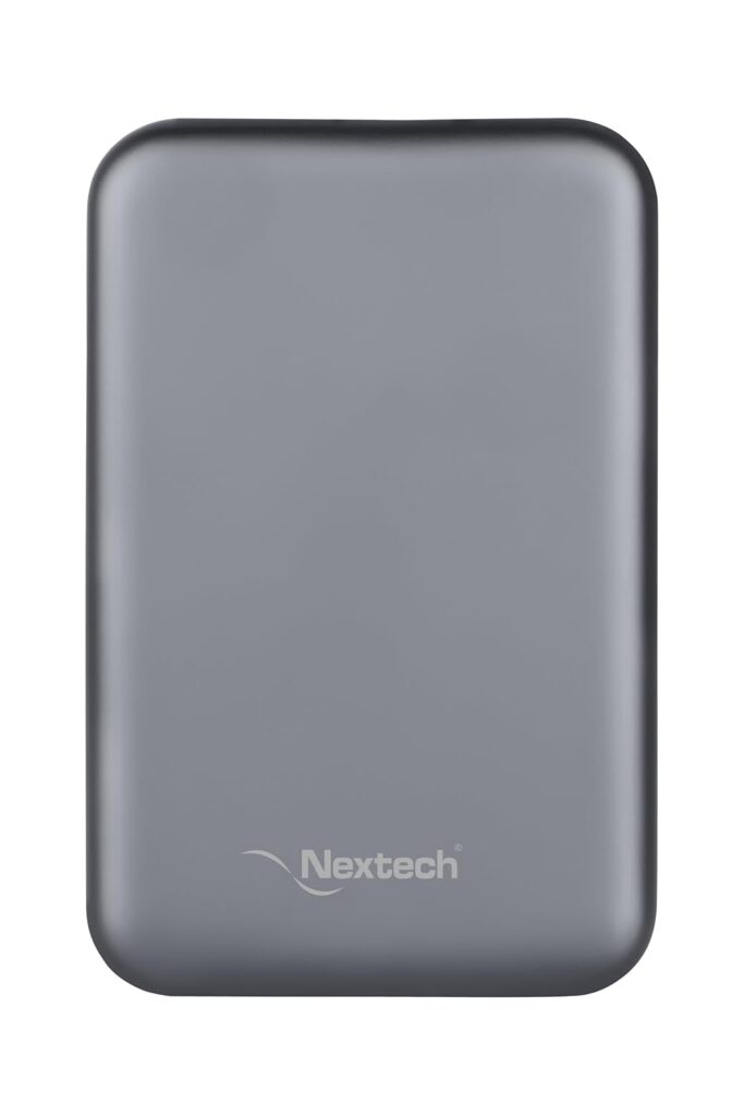Nextech MagNxt | Power Bank 10000mah MagSafe | 22.5W Fast Charging | Type-C PD | 15W Magnetic Charging | Wireless Power Bank for iPhone | Compatible with All Smartphones | LED Indicator | Space Grey