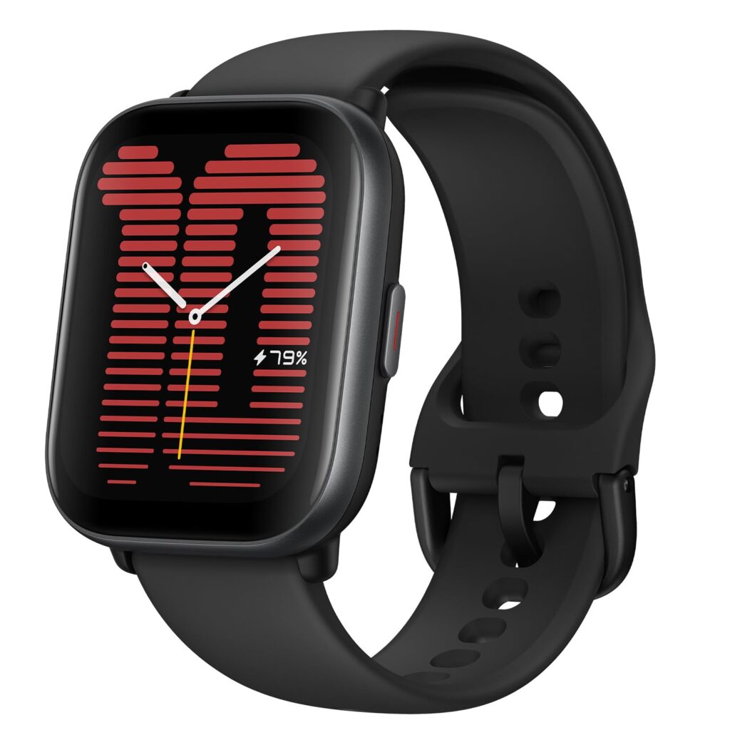 Amazfit Active Smart Watch with AI Fitness Exercise Coach, GPS, Bluetooth Calling & Music, 14 Day Battery, 1.75" AMOLED Display & Alexa-Enabled, Fitness Watch for Android & iPhone (Midnight Black)