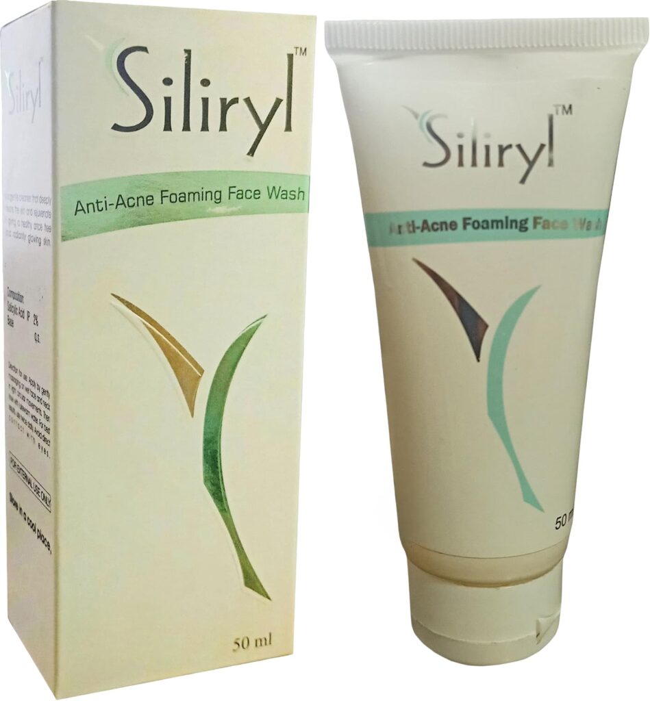 Oreva Dermacare Siliryl Anti-Acne Foaming Face Wash for Oily & Acne-Prone Skin Deep Cleansing Gentle Foam Cleanser Removes Pimples, Dirt & Oil (Pack of 2)