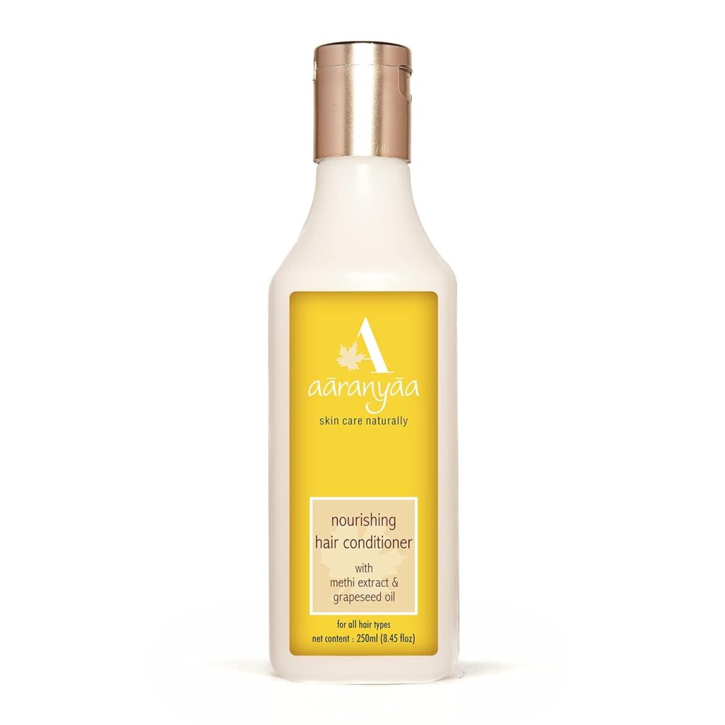 Aaranyaa Nourishing Hair Conditioner (250ml) With Methi & Shikakai | Nourish Repair and Shine Dull, Dry Frizzy & Lifeless Hair - Sulphate Free