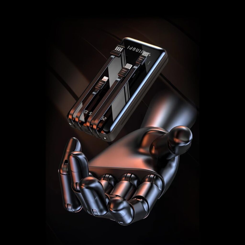 wingfi 20000 mAh 15 W Compact Power Bank (Black, Lithium Polymer, Power Delivery 3.0, Quick Charge 4.0 for Mobile)