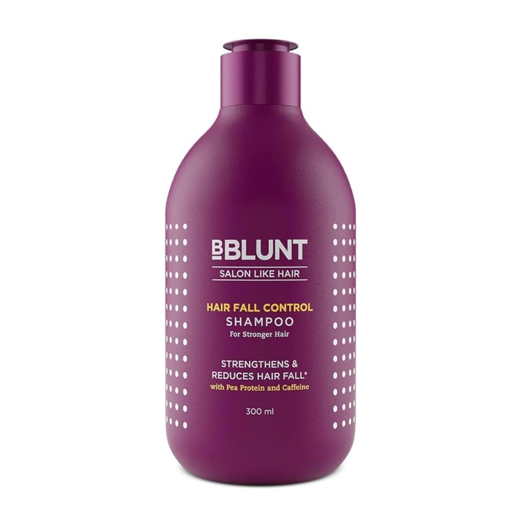BBlunt Hair Fall Control Shampoo with Pea Protein & Caffeine for Stronger Hair - 300 ml