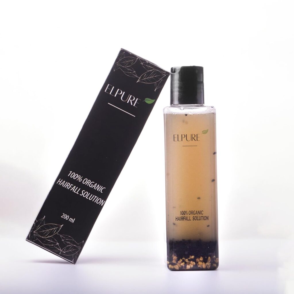 ElPure Hairfall Control Oil (200 ml) – 100% Organic, Cold-Pressed Blend | Anti-Hairfall, Scalp Nourishment, Faster Hair Growth