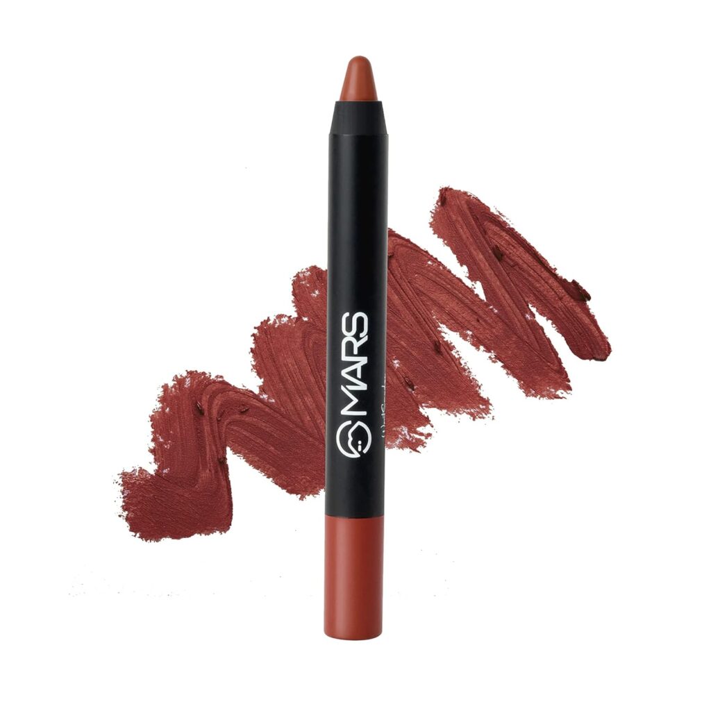 MARS Long Lasting Crayon Lipstick up to 12 Hours Stay | Matte Finish | Waterproof | Won't Smudge Won't Budge Lip Crayon (3.5 gm) (10-Girl Power)
