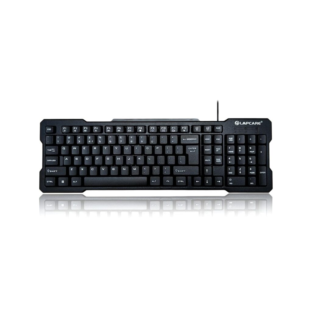Magma 2.0 Wired USB Keyboard (LKB-399) 103 Keys Black Including 12 Dedicated Multimedia Function Keys & with Rupee Key